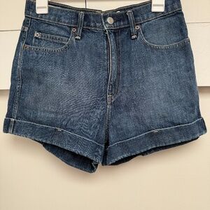 High Waist medium blue GAP jean shorts